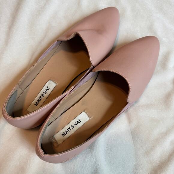 Matt & Nat Vegan Leather Westmount Slip On Flats Pink Size EU 38 - Picture 6 of 6